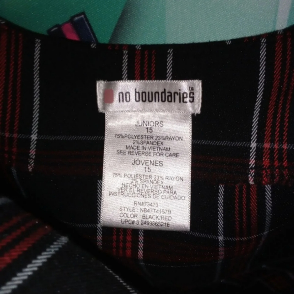 No Boundaries Vintage Plaid Dress - Picture 2 of 2